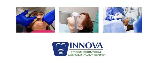 Different types of dental anesthesia: local, sedation, and general anesthesia at Innova Prosthodontics & Dental Implant Center.